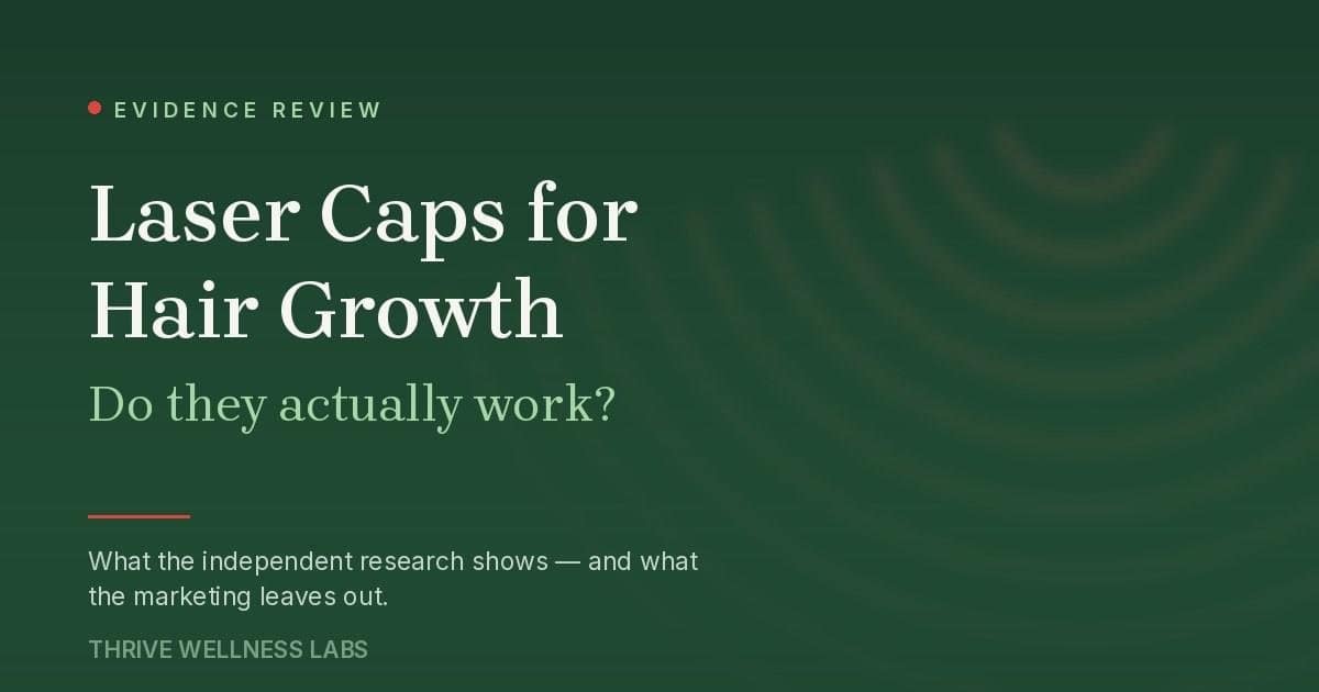 Laser caps for hair growth 2026 evidence review